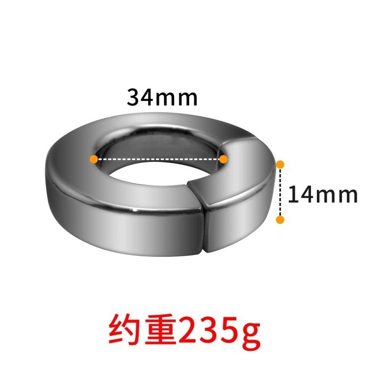 Metal Stainless Steel Scrotum Pendant Bondage Device Magnet Adsorption Penis Penis Delay Pendant Ring Adult Supplies