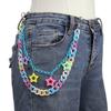 Punk Colorful Star Acrylic Belt Chain For Youth Men Women Summer Fashion Jewelry