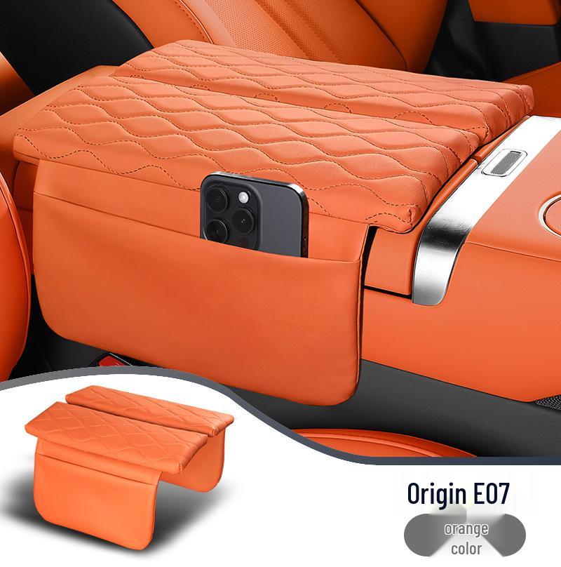 Enhanced Leather Armrest Cover for Origin E07 Box Protection