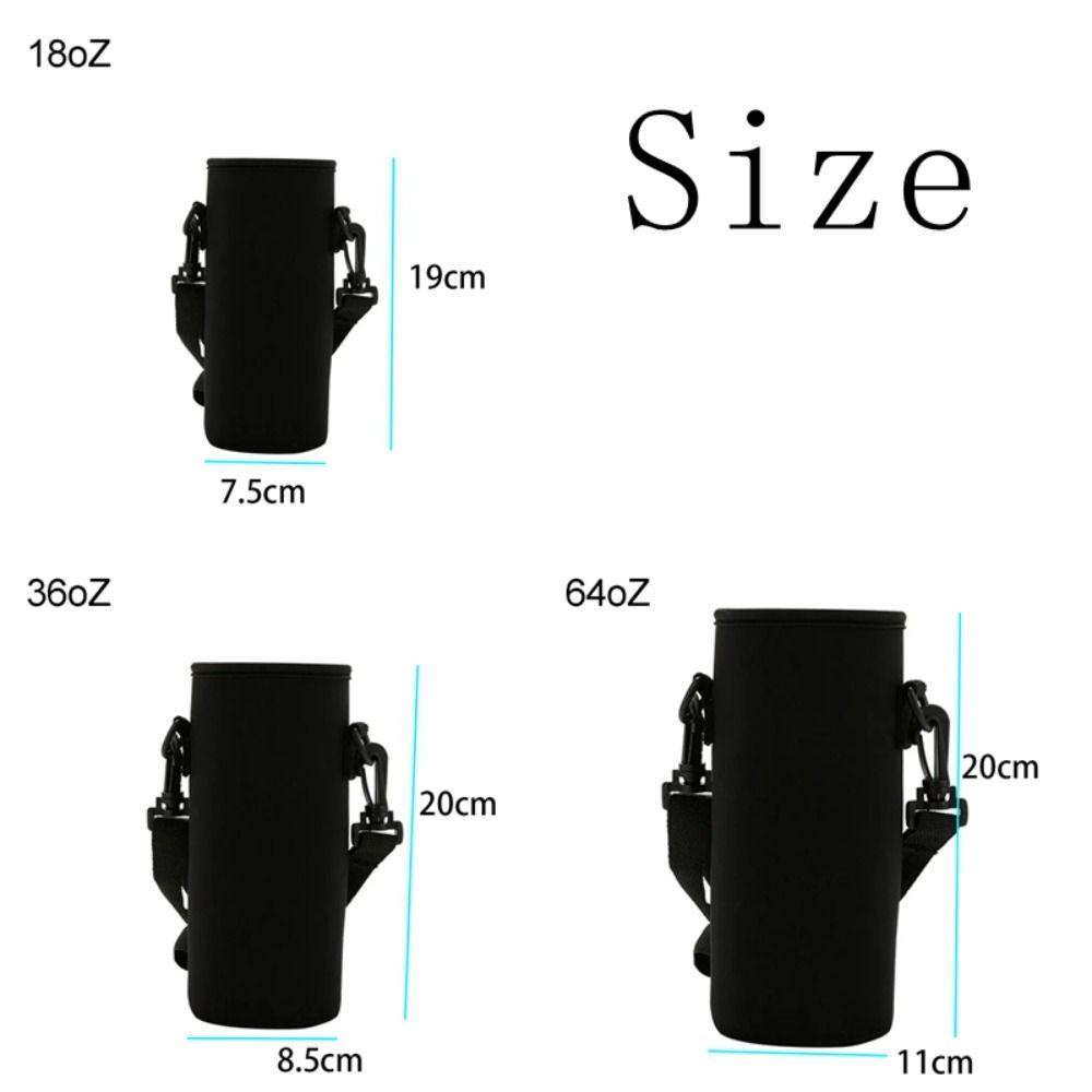 Black Sport Cup Covers Bag Neoprene Mug Bottle Case Water Bottle Cover Bag  Water Bottle