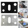 1 pieza Protectores de Estufa de Gas Cubierta Forro 5 Agujeros Anti-Aceite Cocina de Gas Encimera Quemador Cocina Cubiertas Protectoras Alfombrilla Almohadilla Suministro de Cocina