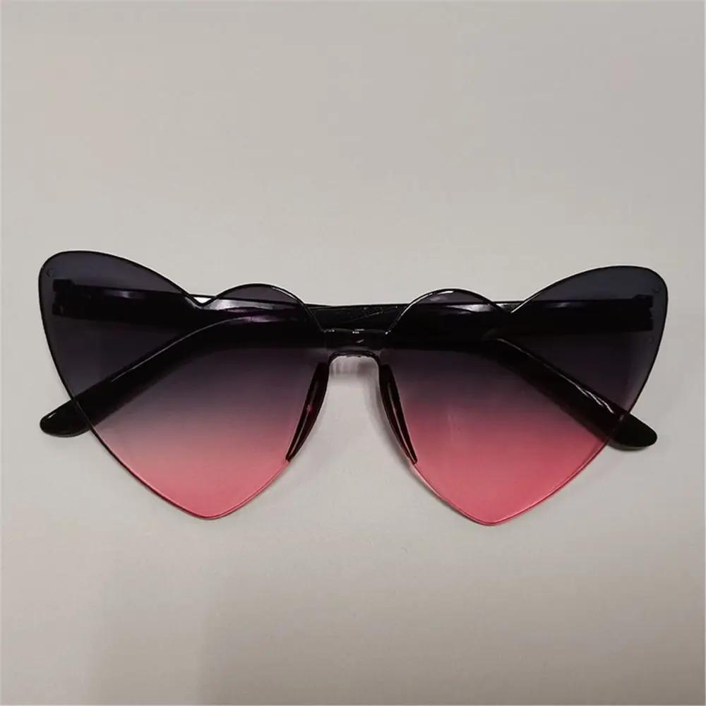 Candy Color Heart-Shaped Sunglasses Colorful Heart Cat Eye Sun Glasses Gradient Lenses Shades Beach Party Glasses For Women Men