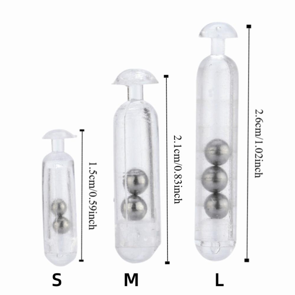 With Metal Ball Fishing Rattles Transparent Lure Insert Fishing Lure Insert Tube  Baits Making