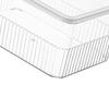Refrigerator Storage Box with Lids Plastic Transparent Sealed Fridge Food Storage Containers for