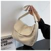 Canvas Postman Bag Damen Umhängetasche Einfache Umhängetasche Klappe Stofftasche Große Kapazität Tasche