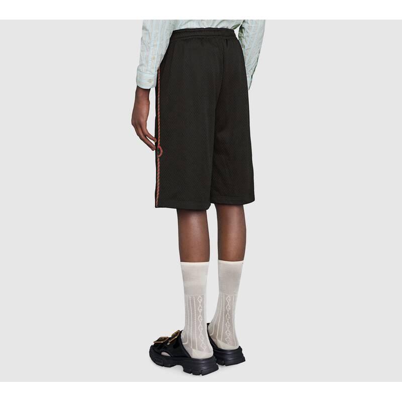 Men's Gucci Side Mesh Shorts Black 600215-XJB1N-1082