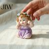 Small Shelf Decor Items Garden Fairy Figurine, Hand-Painted Resin Statue with Wings, Indoor Outdoor Yard Birthday Gifts for Kids Lawn Decor,