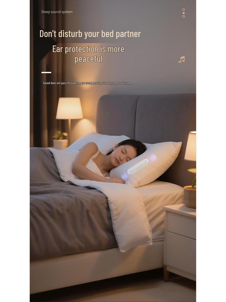2025 Bone Conduction Under-Pillow Sleep Aid Speaker with Card Slot