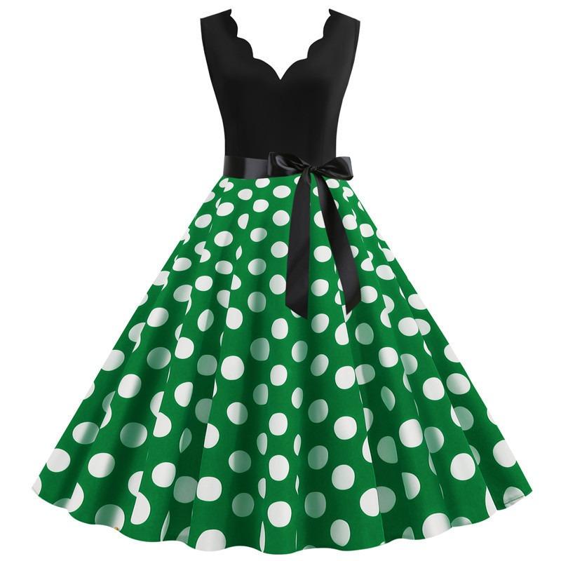 BITCED Women's Fashion Summer Spring V-Neck Sleeveless Casual Dresses