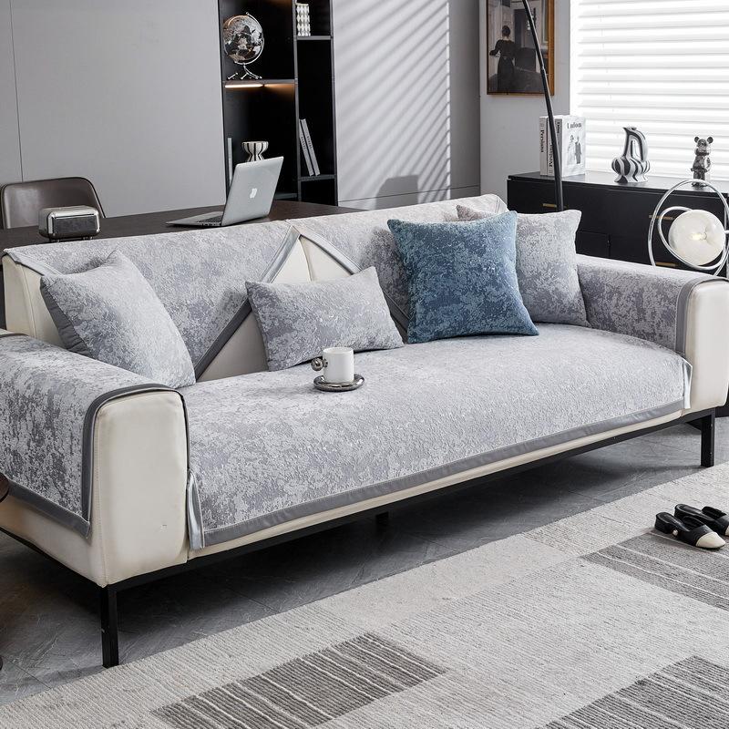 

New Chenier Sofa Cushion Universal in All Seasons Modern Light Luxury Cushion Premium Sense Non-slip Cover Cover Cloth Towel 70*70cm