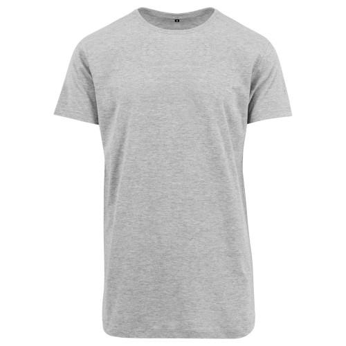 Build Your Brand Womens/Ladies Long Heather Shaped T-Shirt