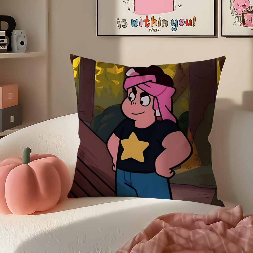 

SStevenS UniverseS Cushion Cover Pillowcase Short Plush Invisible zipper Room Sofa Cushion Cover 30X30cm