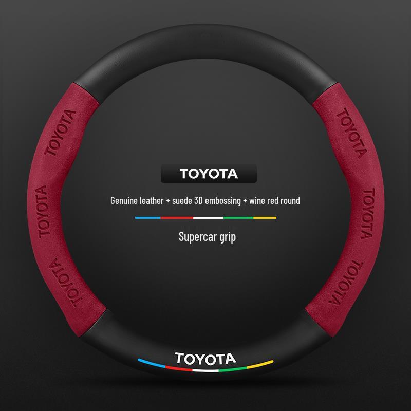 Echtes Leder Carbonfaser Wildleder Lenkradbezug für Toyota Avalon (Modelle 2021-2026) - Ultradünnes Design