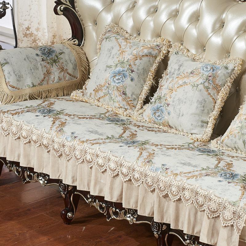 

Европейская жаккардовая подушка для дивана, роскошный чехол для дивана, 1/2/3/4 сиденье, диван-полотенце, противоскользящее украшение для гостиной, чехол для дивана, домашний декор 50x60