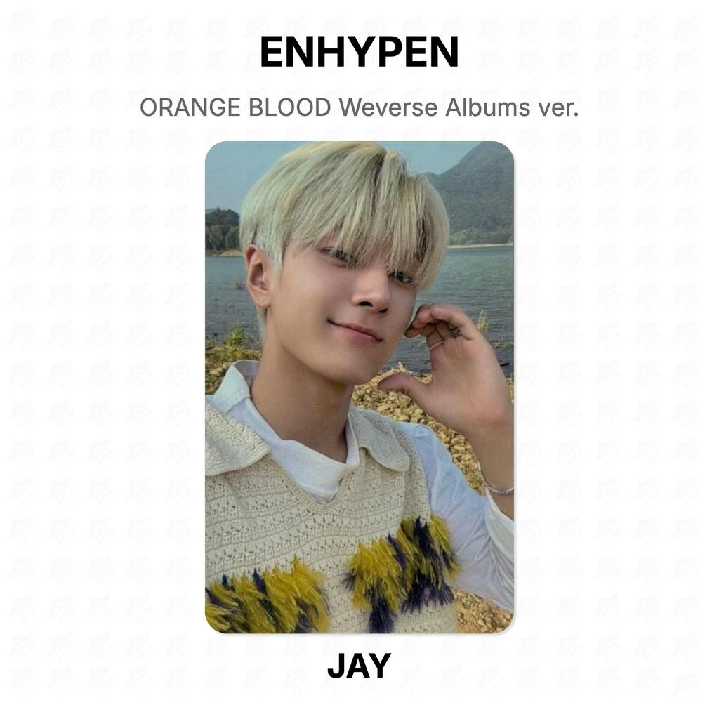 ENHYPEN ORANGE BLOOD Weverse Albums ver. Fototessera ufficiale