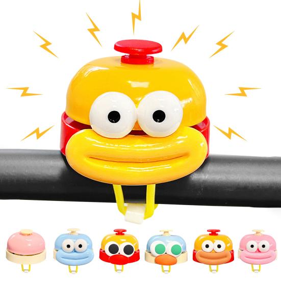 Tegneserie Pølseleppe Sykkelklokke Klar Høy Lyd Lettvekt Universell Barnesykkel Sparkesykkel Styrealarmklokke Sykkeltilbehør