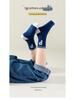 Kids' Combed Cotton Mid-Calf Socks - Trendy, Antibacterial, Deodorant, Medium-Thick for Fall/Winter Sports.