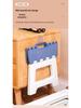 Portable Thickened Plastic Folding Stool for Home, Dining, and Outdoor Use