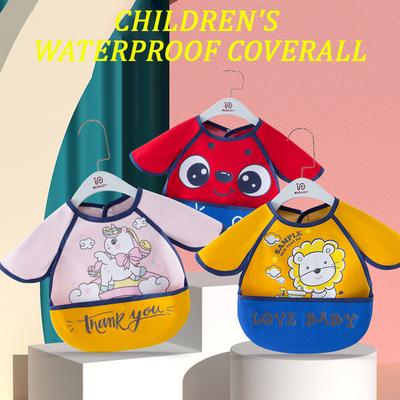Baby Eating Bibs Waterproof Sleeveless Apron Children's Smock Men and Women Bibs Drooling Towel Baby Wash-free Food Bibs
