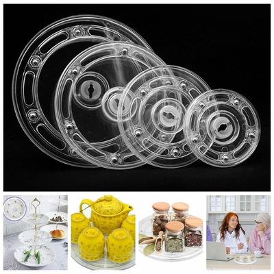 Transparent Rotating Display Stand Round 360-Degree Rotary Table Acrylic Turntable  Furniture