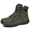 High Top Rubber Sole Outdoor Hiking Shoes Large Size Winter Warm Boots Tactical Training Men's Breathable Martin Shoes