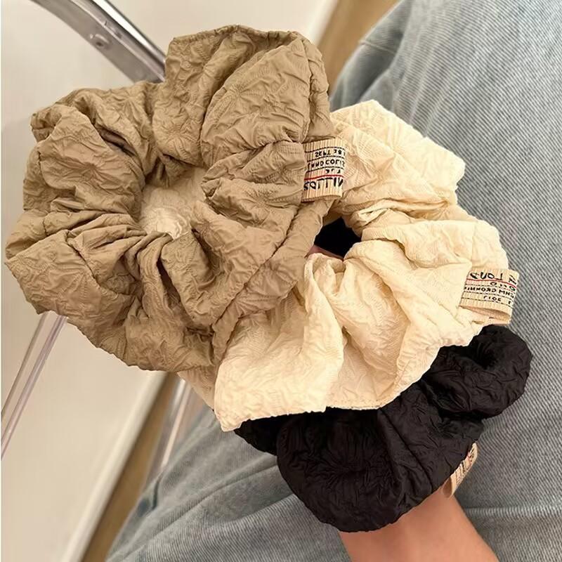 Premium Sense Fat Intestine Headband Year Low Ponytail Hair Rope Head Flower Temperament Tied Hair Large Intestine Hair Band Rubber Band