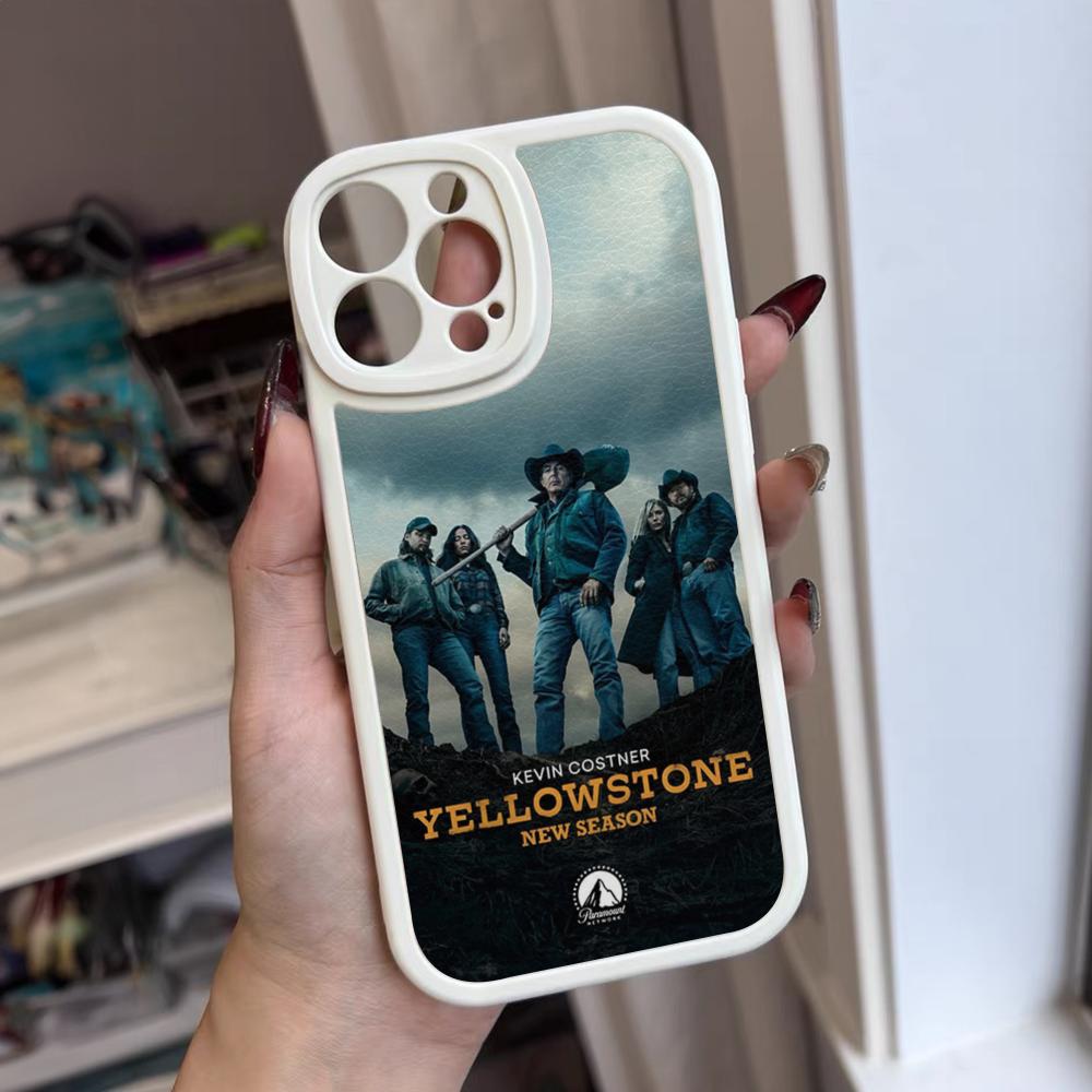 Yellowstone TV Series Phone Case For Iphone 17 16 15 14 12 13 Pro Max 11 Mini Air Xs Puls Lambskin Silicone Cover iPhone 15 Pro Max