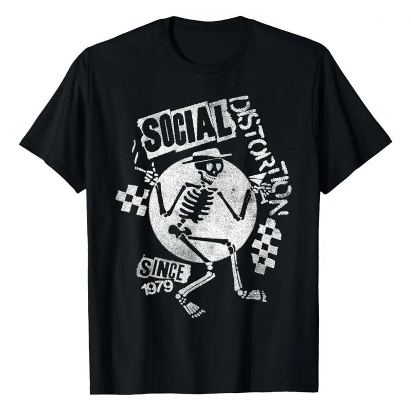 Camiseta Oficial De Huytedx Social Distortion White Skelly E S
