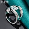 925 Sterling Silver AAA Zircon Ring Fashion Wedding Jewelry