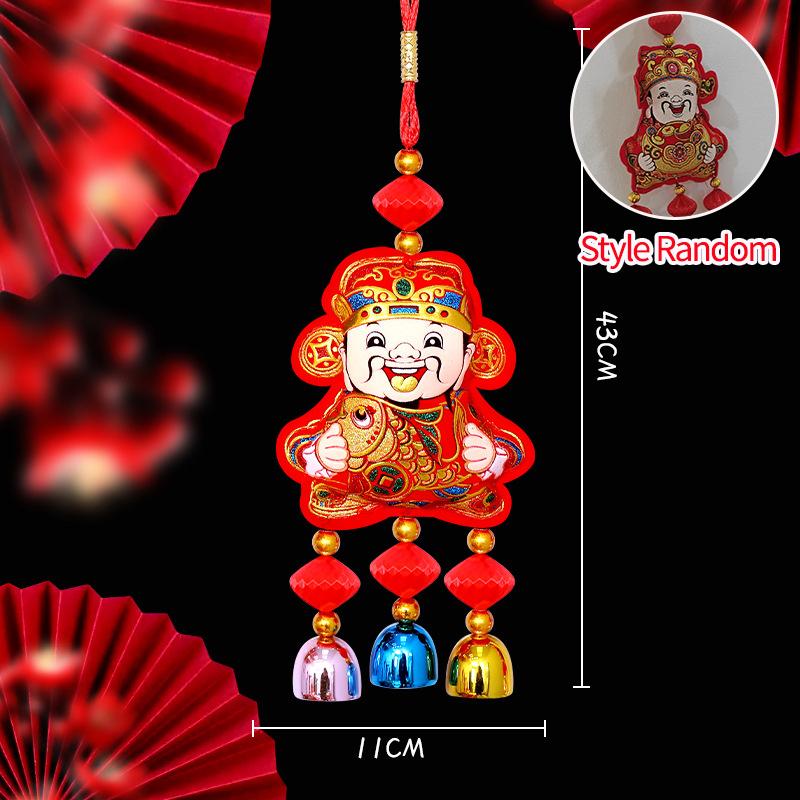Chinese New Year Tet Decoration 2026 Vietnamese Red Hanging Pendants with Tassel Spring Festival Door Wall Hanging Ornament