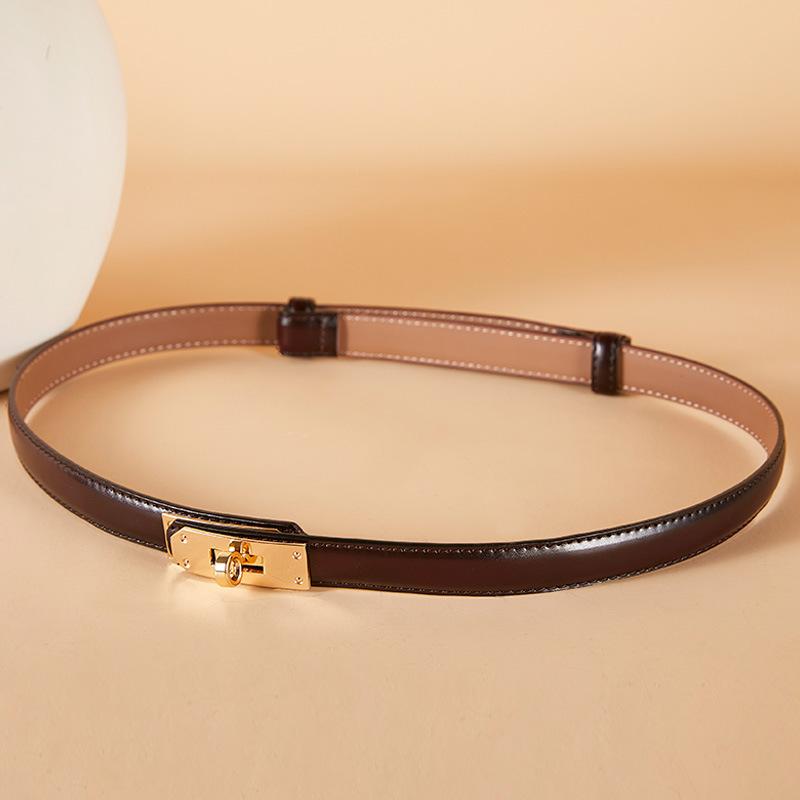 Belt Women's Dress  Decorative Skirt  Waist Hugging Adjustable Leather Belt Clothing Accessories for Women's Buckle Small Belt