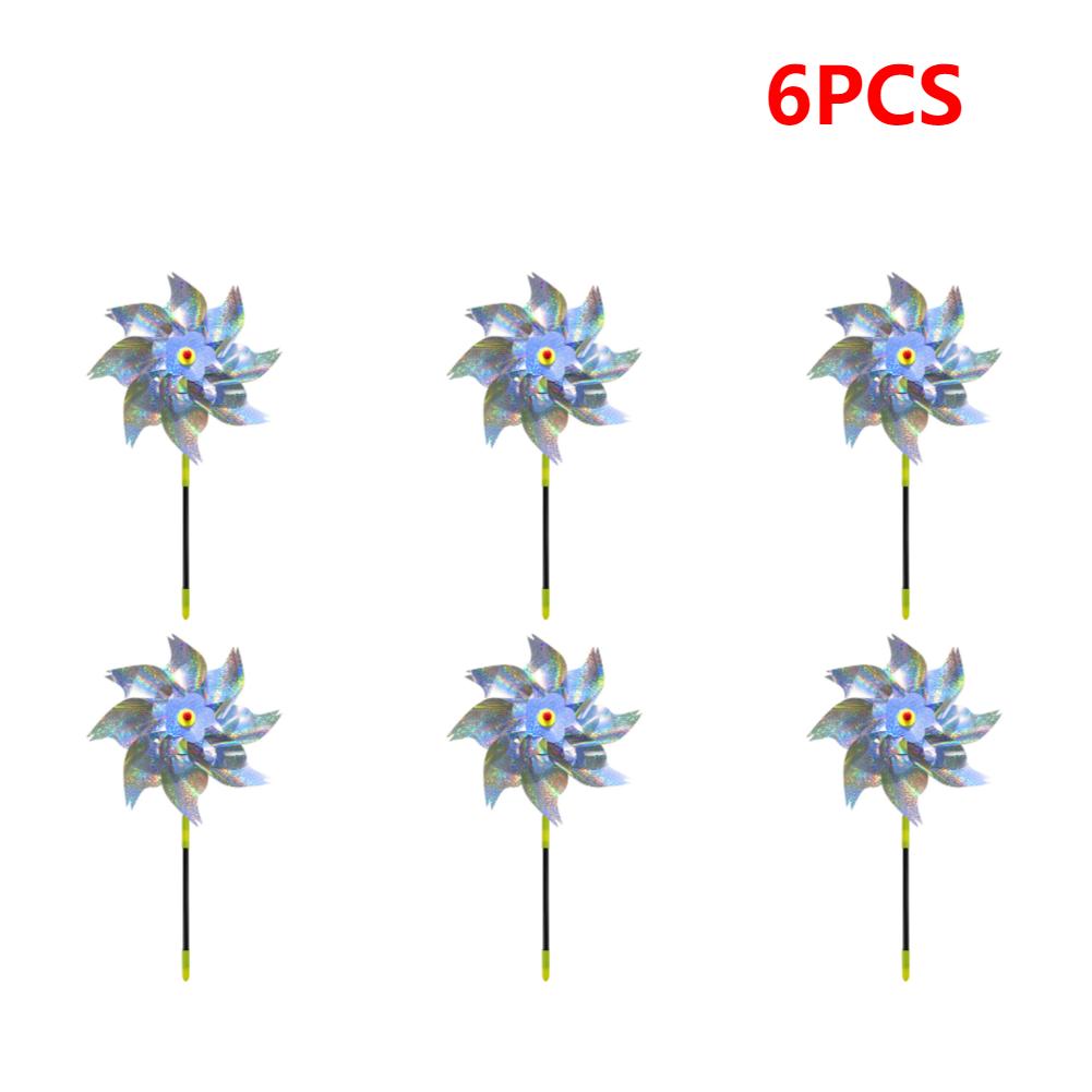 Garden Reflective Windmills Fruit Decoration Bird Repellent Children Kids Easy Installation for Outdoor Garden Lawn Yard