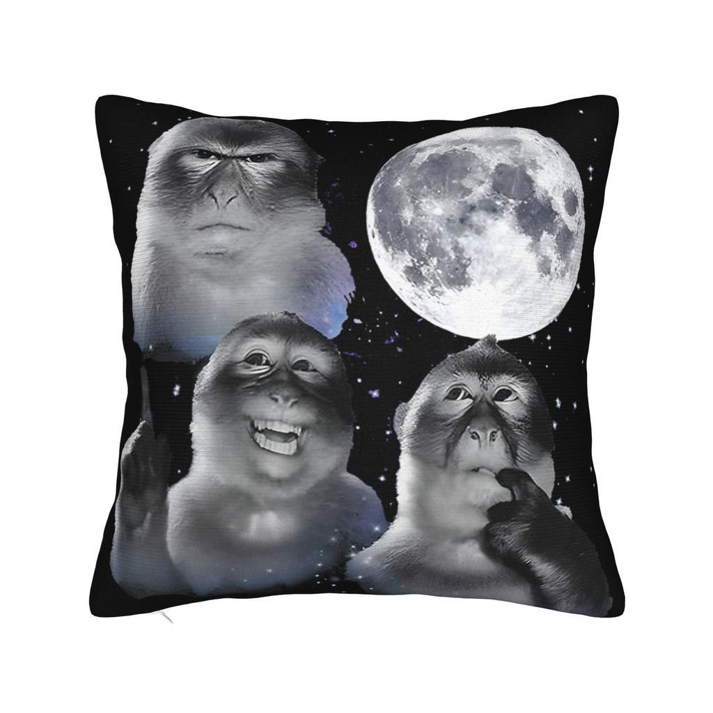 Thinking Monkey Meme Pillowcases Accessories Soft Cushion Cover Gift Throw Pillow Case Cover Bedroom Multiple Sizes