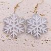 Acrylic Santa Claus & Snowflake Bell Christmas Earrings - European & American Style