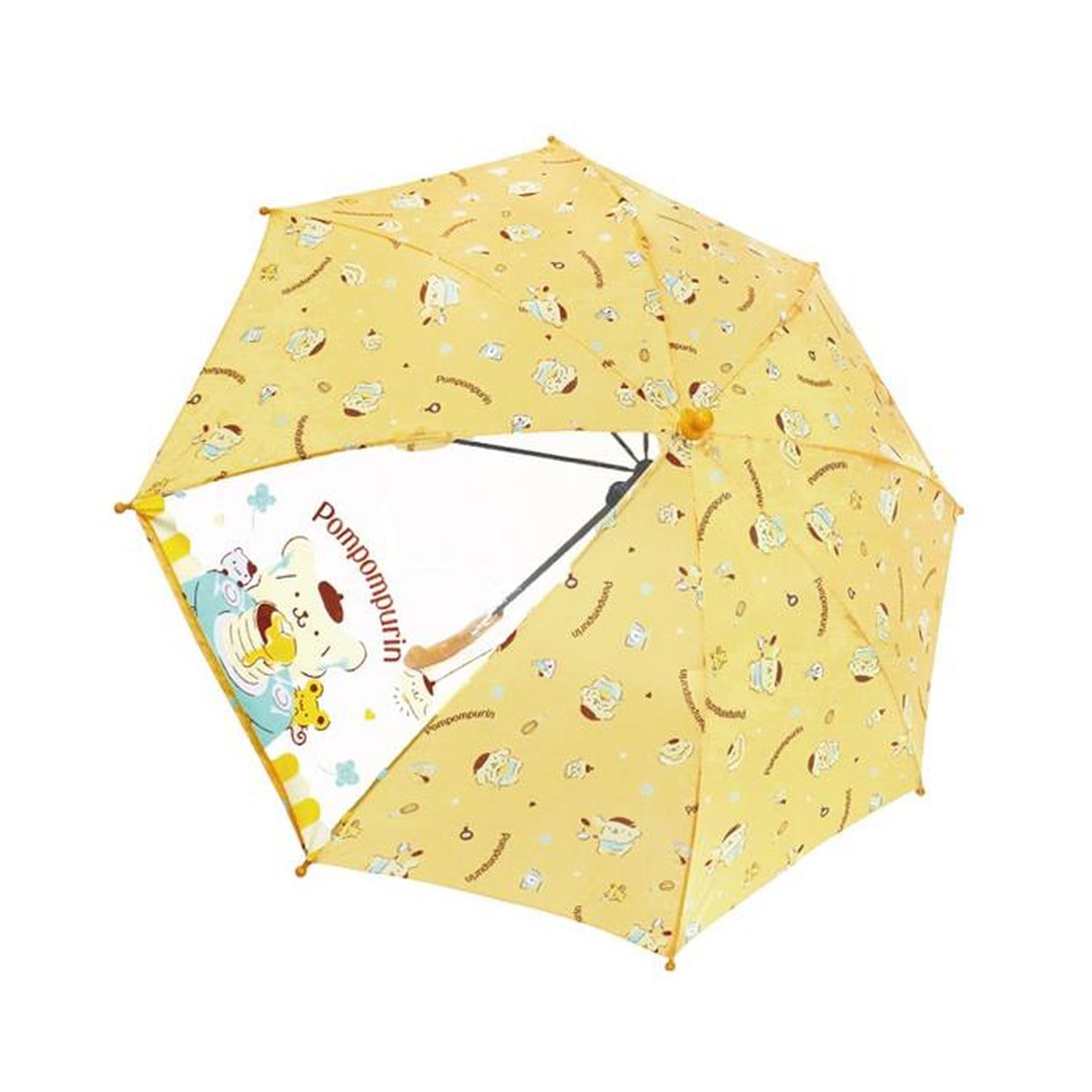 

Зонт Pompompurin 45 см прозрачный окошко открывающийся рукой Sanrio милый