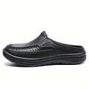 Men's Heel-less Shoes, Lightweight Non-slip Slip-on Casual Slippers, Suitable for Outdoor Walking Slippers