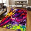 Gengar Flannel Pattern Square Carpet,Area Rug,Carpet Rug for Living Room Bedroom Sofa Playroom Decor,Non-slip Floor Mat