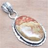Pendant Designer Jasper Gemstone Handmade Mother Day Silver Jewelry 2"