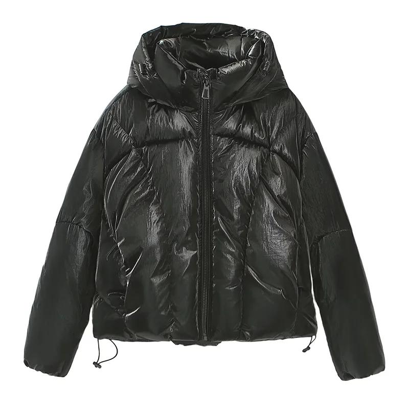 Women's Winter Jackets Vintage Hooded Cotton Padded Coats Fashion Warm Thick Parkas Waterproof Female Outerwear Casual Tops