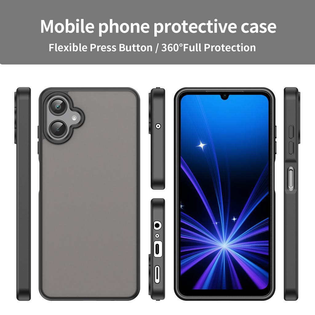 For Samsung Galaxy A06 4G/5G Case Skin Touch Matte Anti Drop TPU PC Phone Back Cover