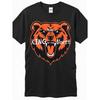 European Sizes Mens Black Graphic T Shirt King of the North Bear Print Crew Neck Short Sleeve Casual Daily Streetwear Top Festival