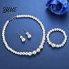 Stylish Faux Pearl Jewelry Gift 1 Set Women Necklace Bracelet