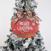 Bow Wooden Christmas Pendant Elk Christmas Door Decoration Shop Door Hanging Ornaments  Bar