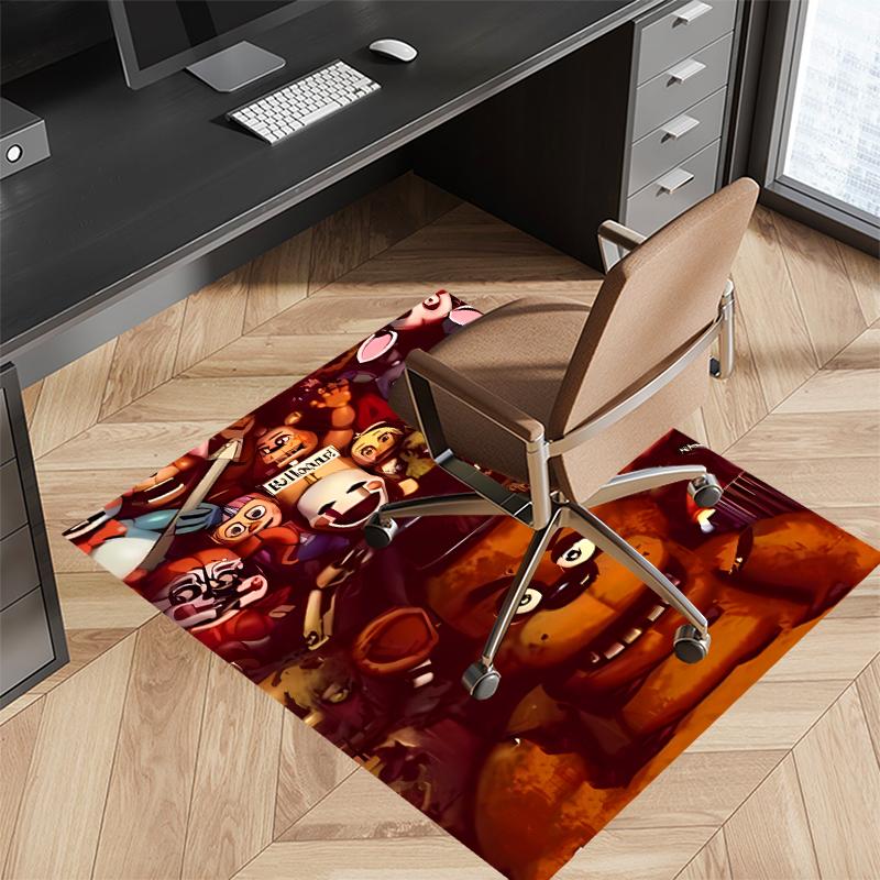 1pc Five Nights at Freddy's3 Print Area Rug - Soft, Washable Non-Slip Indoor Mat for Office Chairs, Living Room, Home Office Decorative Rug