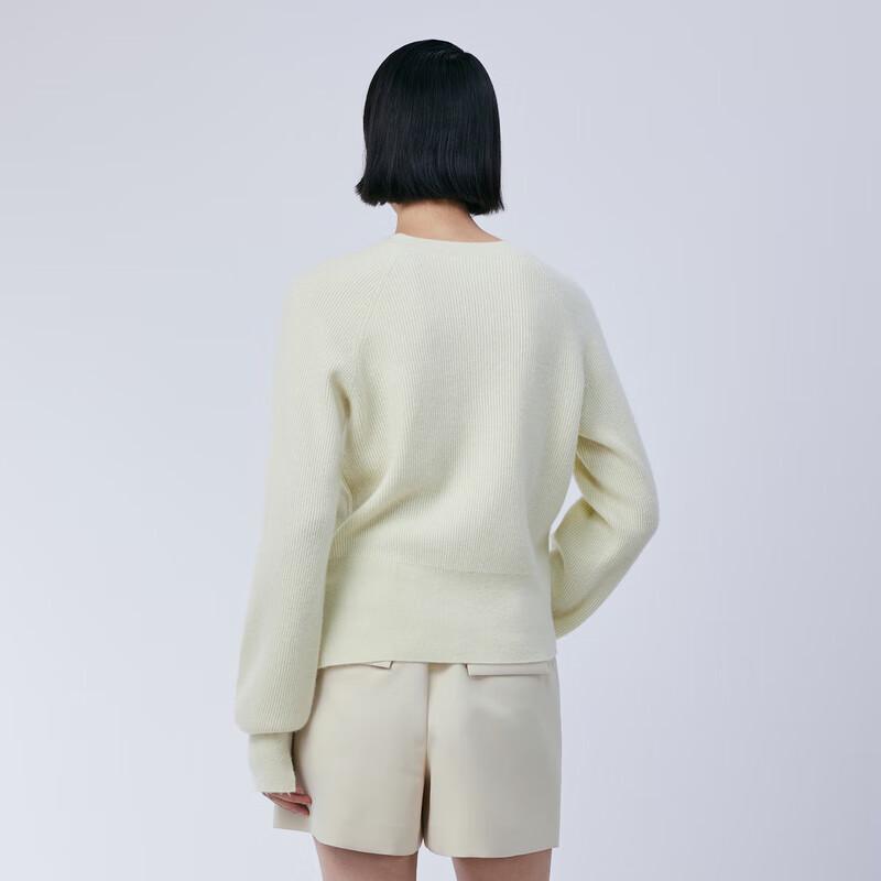 JNBY Women's V-Neck Wool Cashmere Blend Pullover