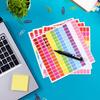 Tallew 2800Pieces 10 Color Coding Labels Rectangle Colored Stickers Assorted Removable Stickers for Classrooms Offices Labeling Marking(0.5" X 0.75")