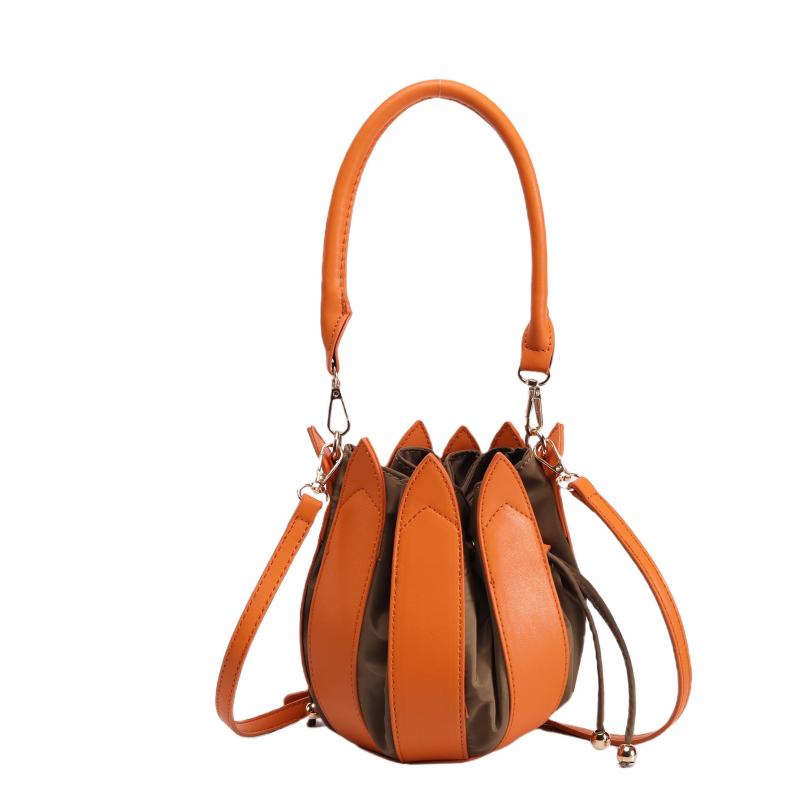 Borsa Tote Unica Lanterna di Loto, Borsa a Spalla Elegante di Grande Capacità, Borsa a Tracolla alla Moda per Donna, Borsa da Lavoro e Casual