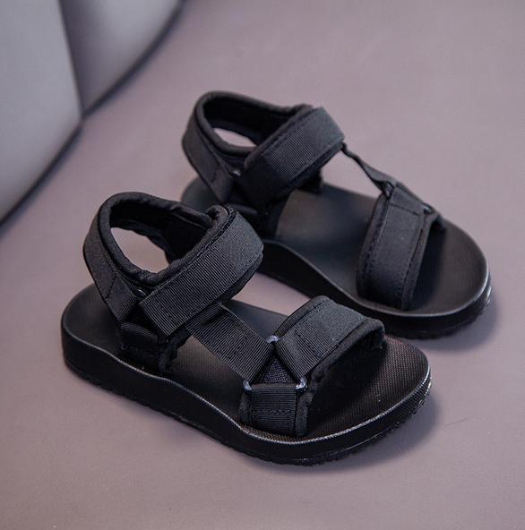 

Boys Sandals New Summer Children s Shoes Boys Casual All-match Beach Shoes Girls Ribbon Fashion Simple Open-toed Sandals 36