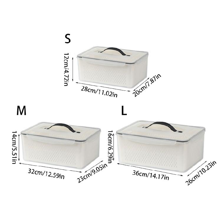 Fridge Organizer for Sorting Vegetables Refrigerator Storage Box Kitchen Tool