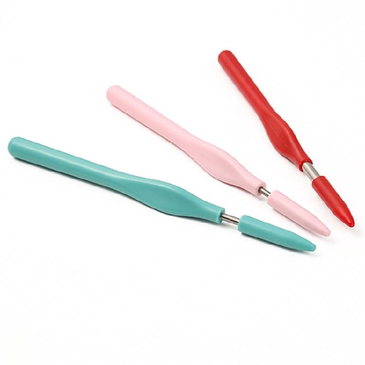 Pack Of 4 Punching Needle Embroidery Pen 2.5/3/3.5/5.0mm Needle Head for Beginner Hobbyists Embroidery Stitching Craft